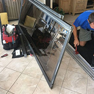 sliding glass door frame repair Compton